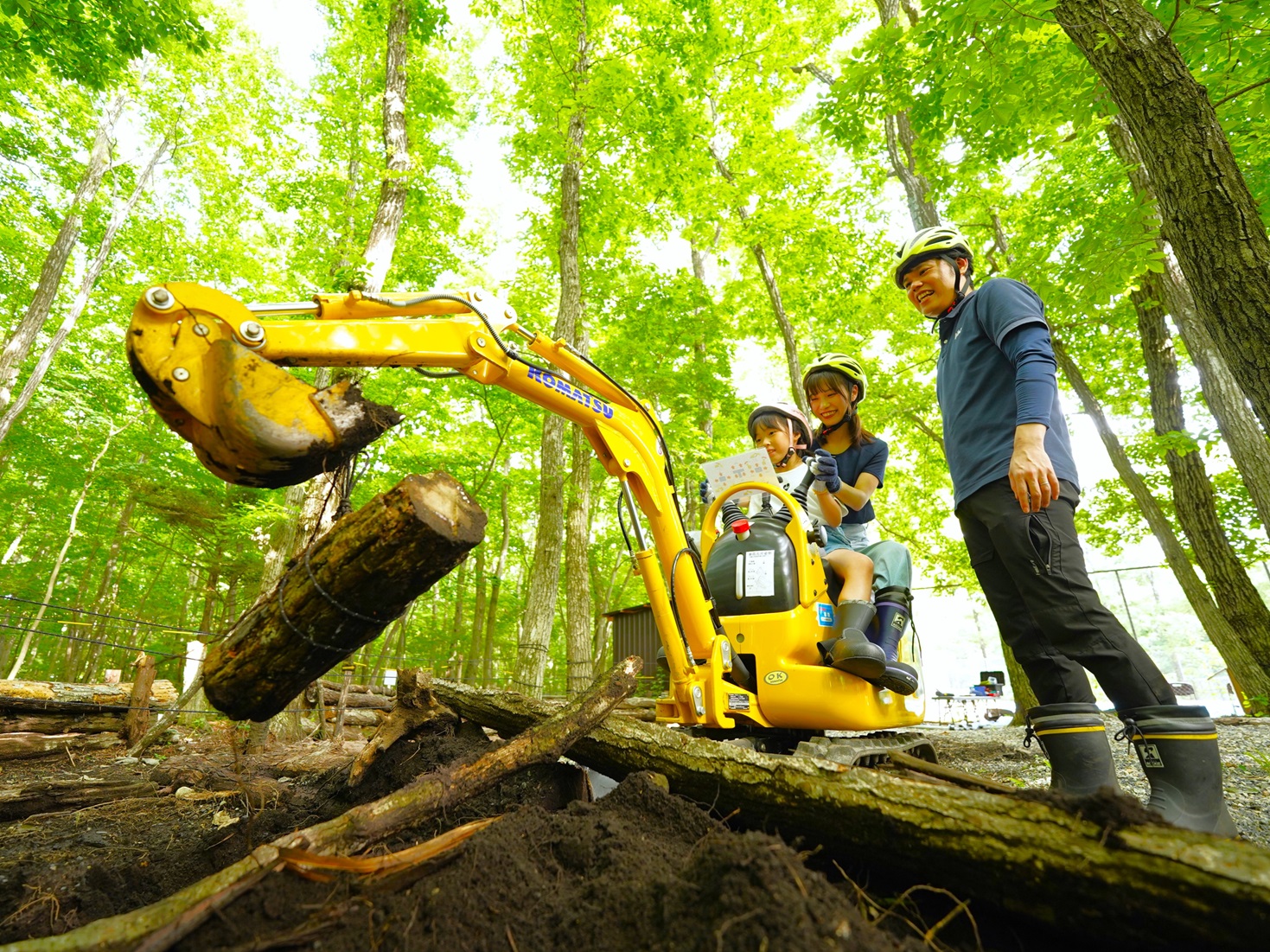 【"跨りタイプ"パワーショベル30分】小さな子どもOK♪本物の「はたらく車」に乗ろう！の写真