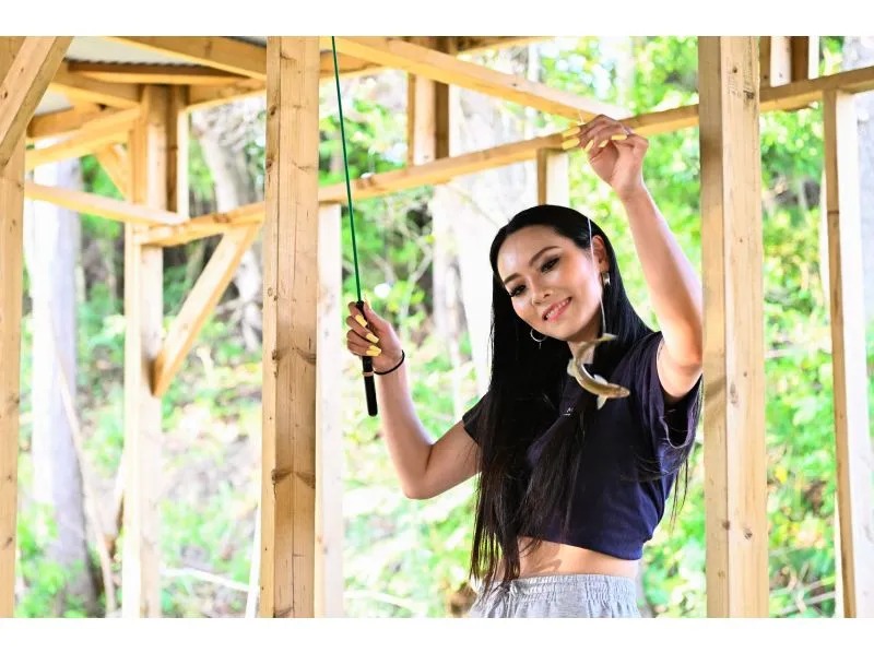 【いこーよ最大310円引】アマゴ釣り×アニマルふれあい×ブタさん散歩！子供が主役の満喫日帰りプランの写真