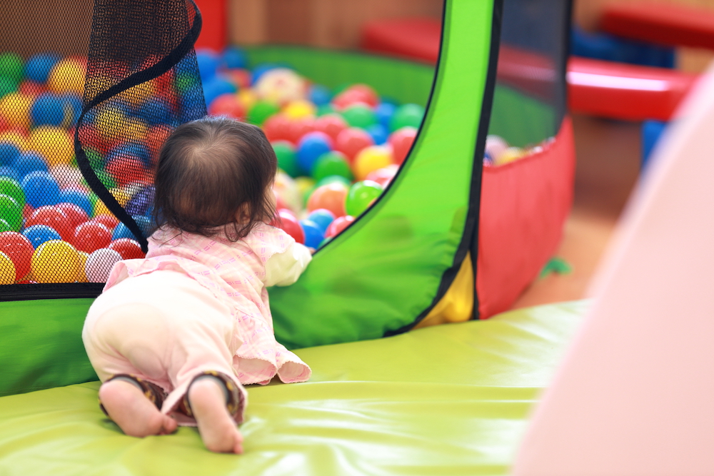 ボールプールで幼児も楽しい！