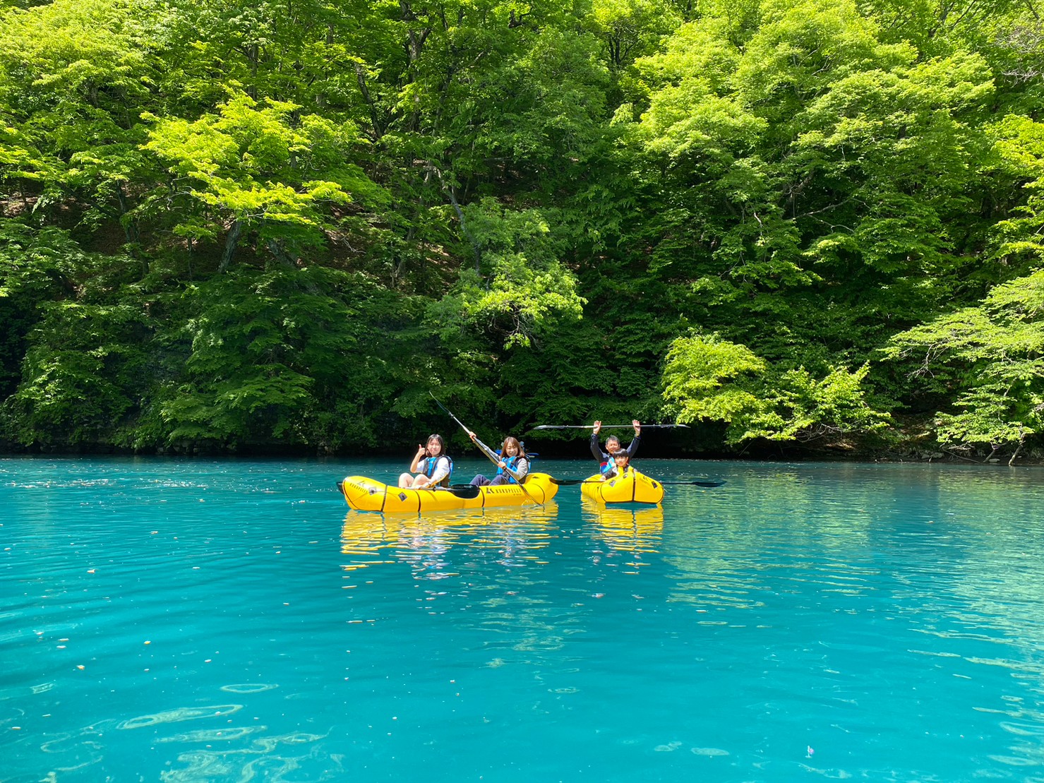 絶景の四万湖を楽しみましょう！