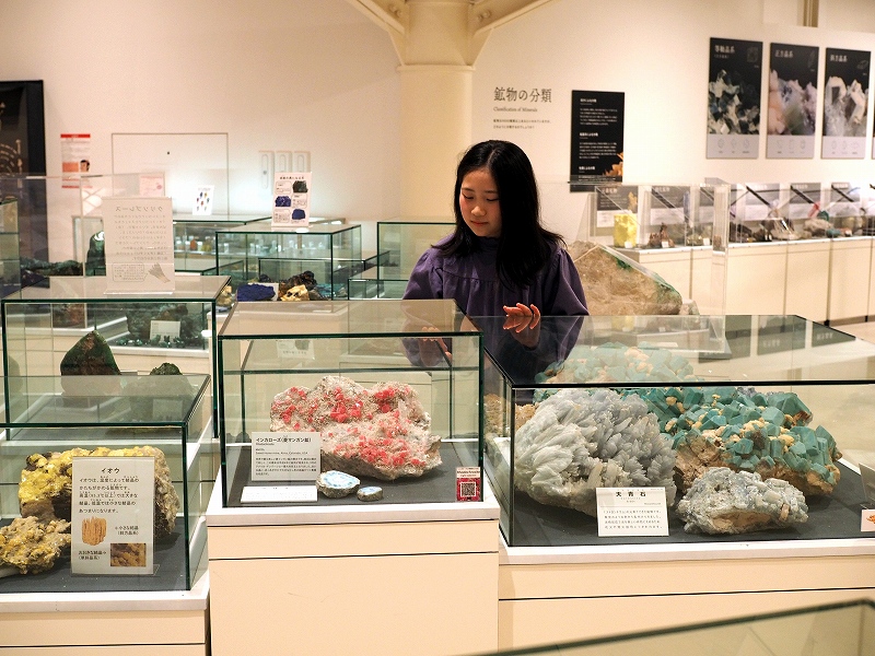 自然の色とは思えないほど色とりどりの鉱物。結晶の形もさまざまです。