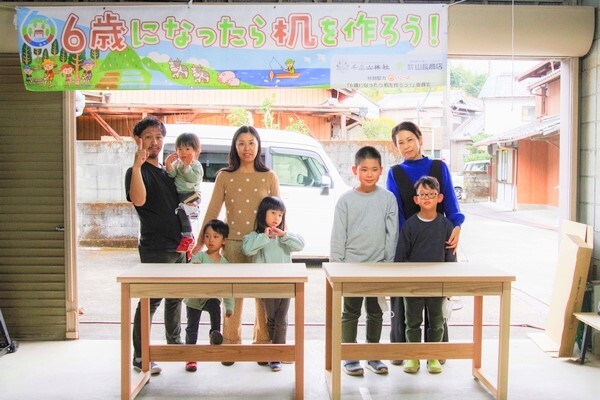 6歳になったら机を作ろう！机作り体験 in和歌山の写真