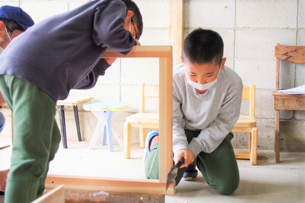 6歳になったら机を作ろう！机作り体験 in和歌山の写真
