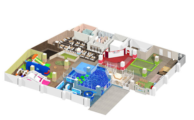 【休日券：初回利用限定】ピュアキッズ甲子園 大型室内公園 1日遊び放題フリーチケットの写真
